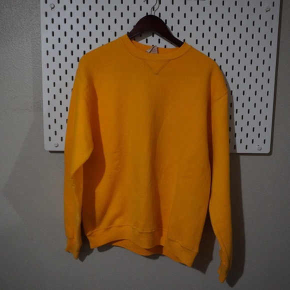 Russell Kemp Other - Vintage Russell Sportswear‎ Sweatshirt Gold Yellow Pullover Crewneck Made in USA